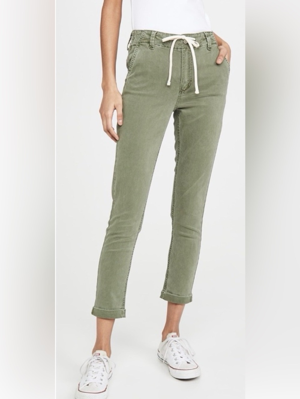Paige Christy Pants Vintage Coastal Green Sz 25